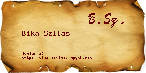 Bika Szilas névjegykártya